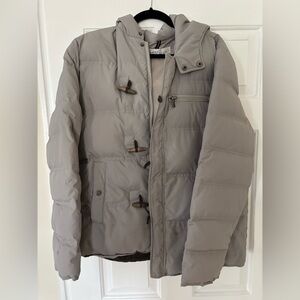 Kenneth Cole Gray Puffer Jacket